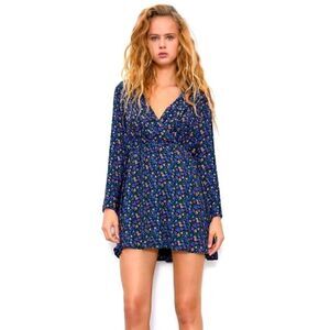 Zara - Floral Dress with shoulder pads - perfect condition